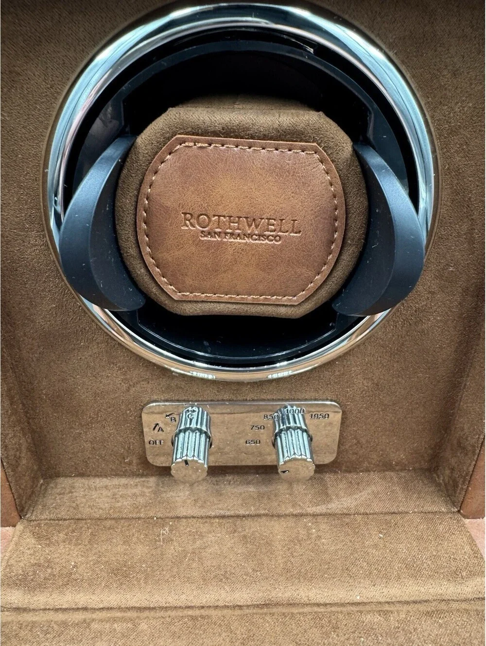 ROTHWELL SINGLE WATCH WINDER FOR AUTOMATIC WATCHES W/ QUIET